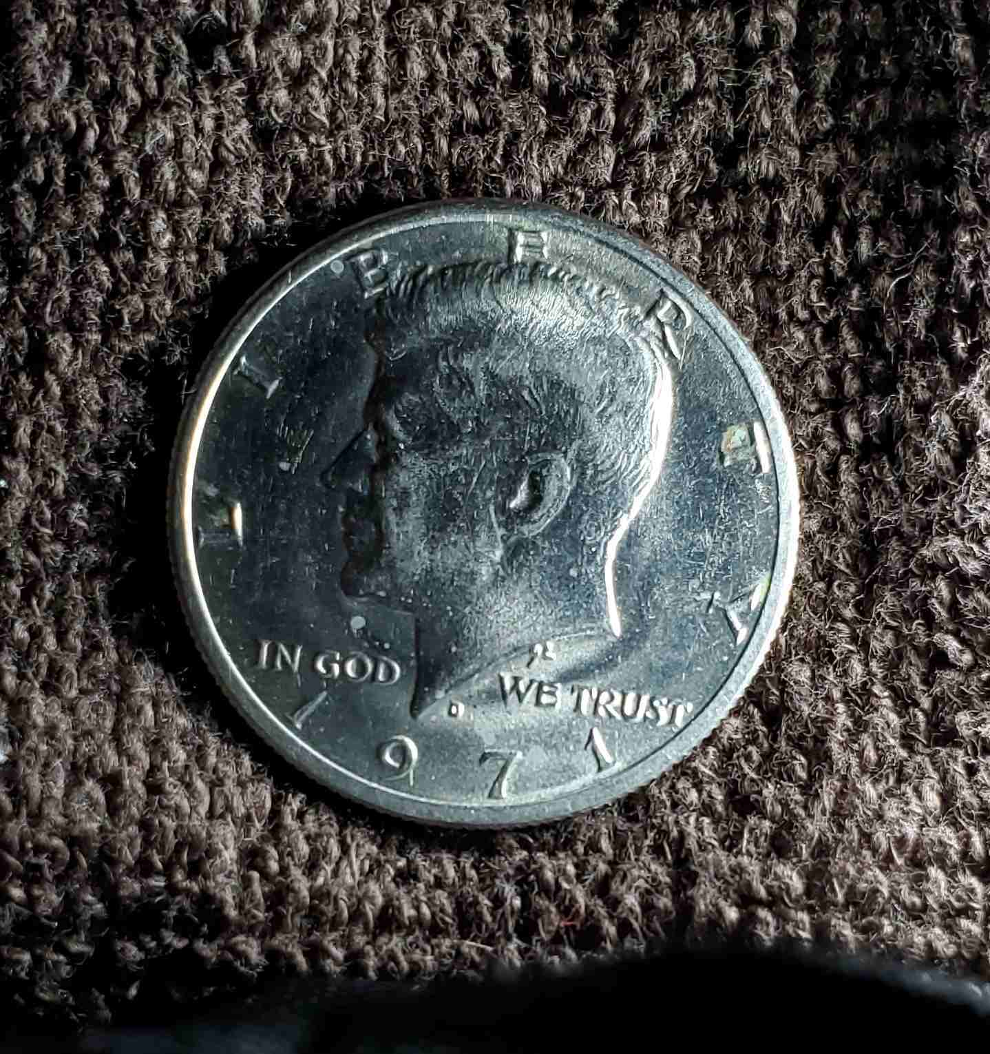 1971-D-Kennedy-Half-Dollar-With-Doubling,-Multiple-Copper-Faces